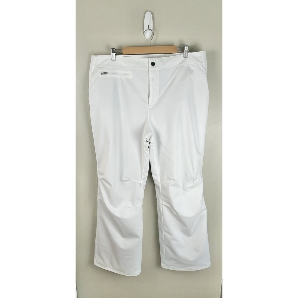 Obermeyer Sugarbrush Stretch White Womens 16 Short Snow Ski Pants #15185